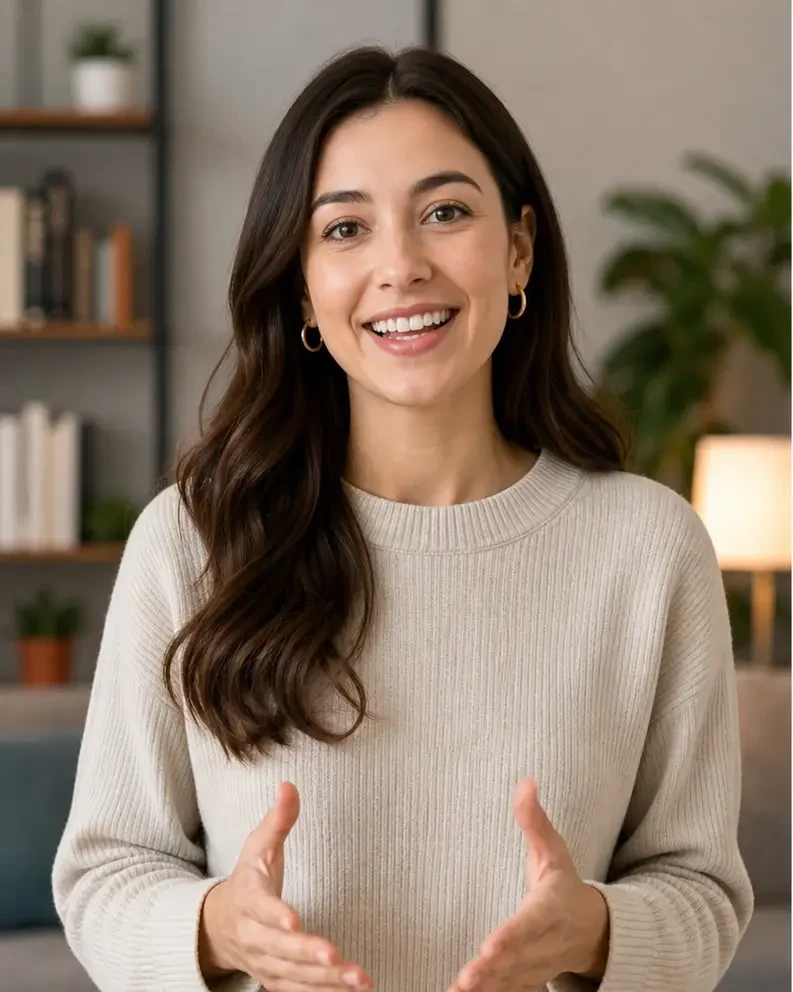 Person shown against the original video background